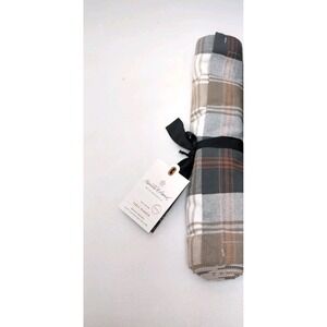 Hearth and Hand‎ with Magnolia Tan & Gray Plaid Table Runner 14" x 72"